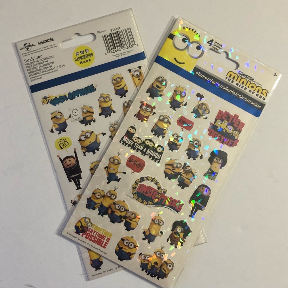 2 Minions Sticker Pack